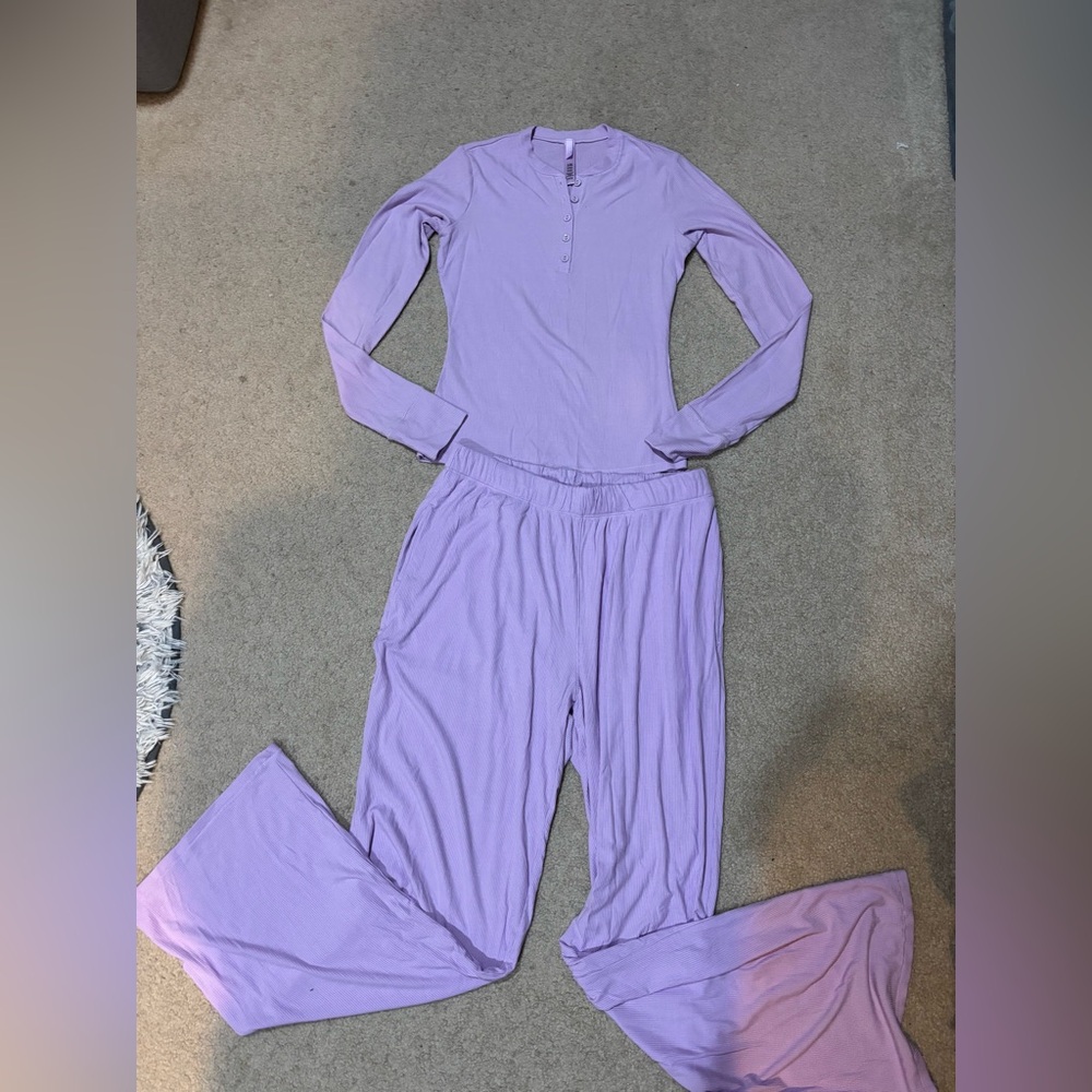 SKIMS Lavender Pajama Set